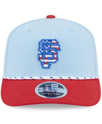 Men's Light Blue/Red San Francisco Giants 2025 Fourth of July 9SEVENTY Adjustable Hat