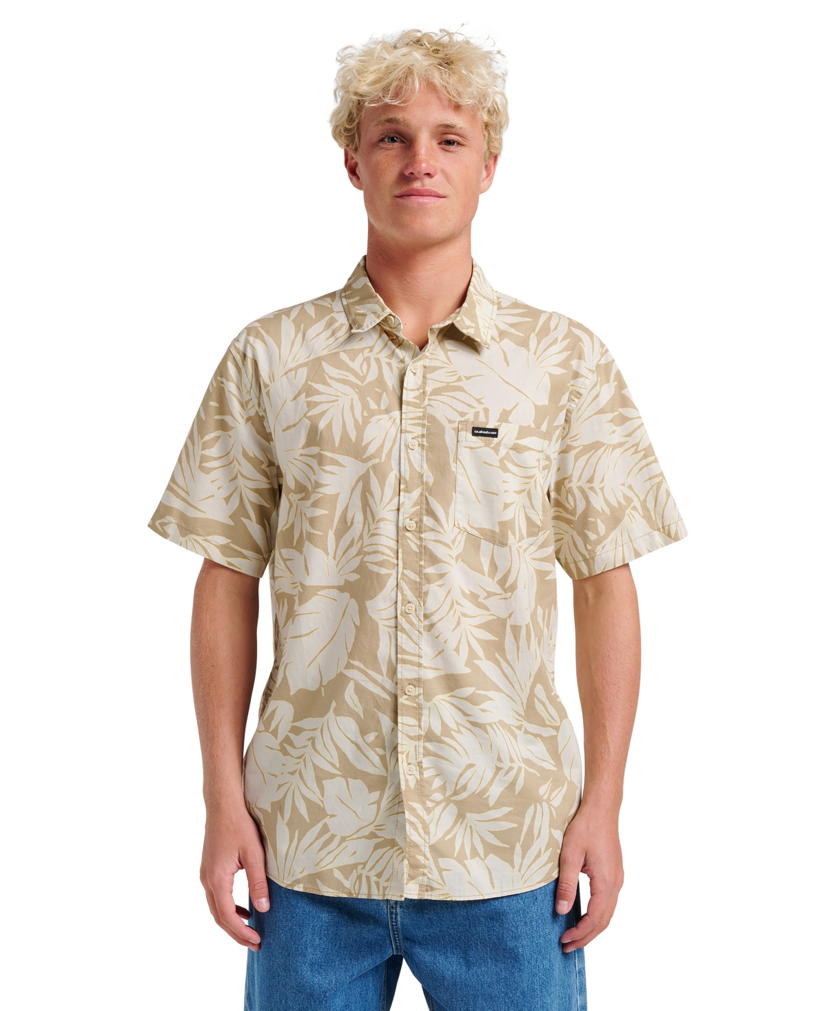 Men's Palm Trip Classic Short Sleeve Shirt - Twill