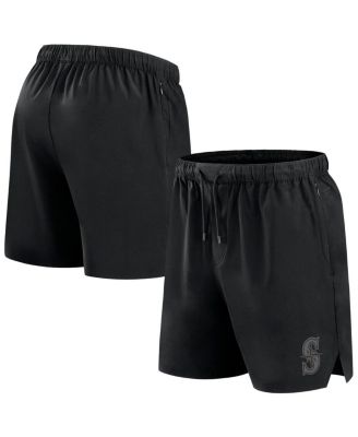 Fanatics - Men's Black Seattle Mariners Front Office Micro Tonal Shorts