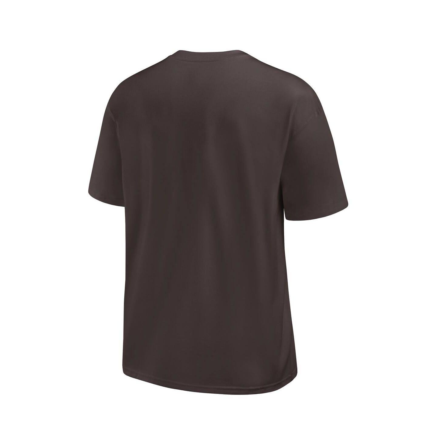 Мужская футболка Nike Brown Cleveland Browns Rewind Heavy Max90 Pocket — фото 2