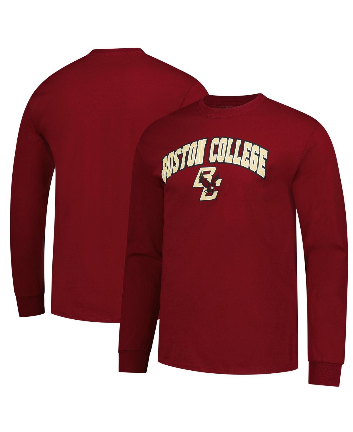 Men's Maroon Boston College Eagles Logo Long Sleeve T-Shirt - Maroon