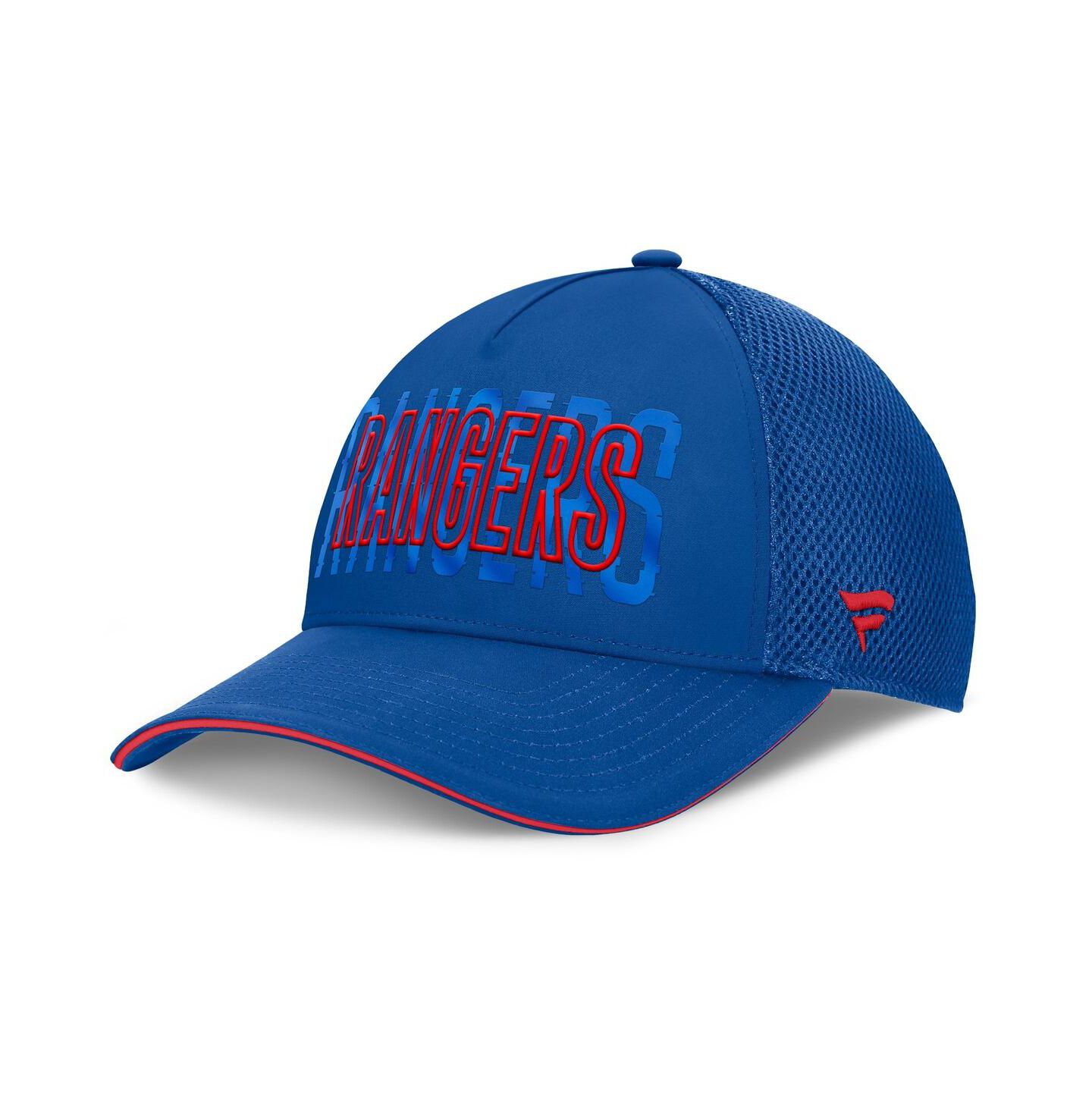 Мужская кепка Fanatics Blue New York Rangers Fundamental Flex Hat — фото 3