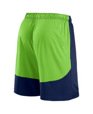 Men's College Navy/Neon Green Seattle Seahawks Launch Shorts