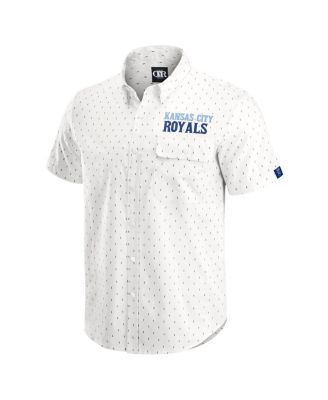 Darius Rucker Collection by Men's Cream Kansas City Royals Printed Button-Down Shirt