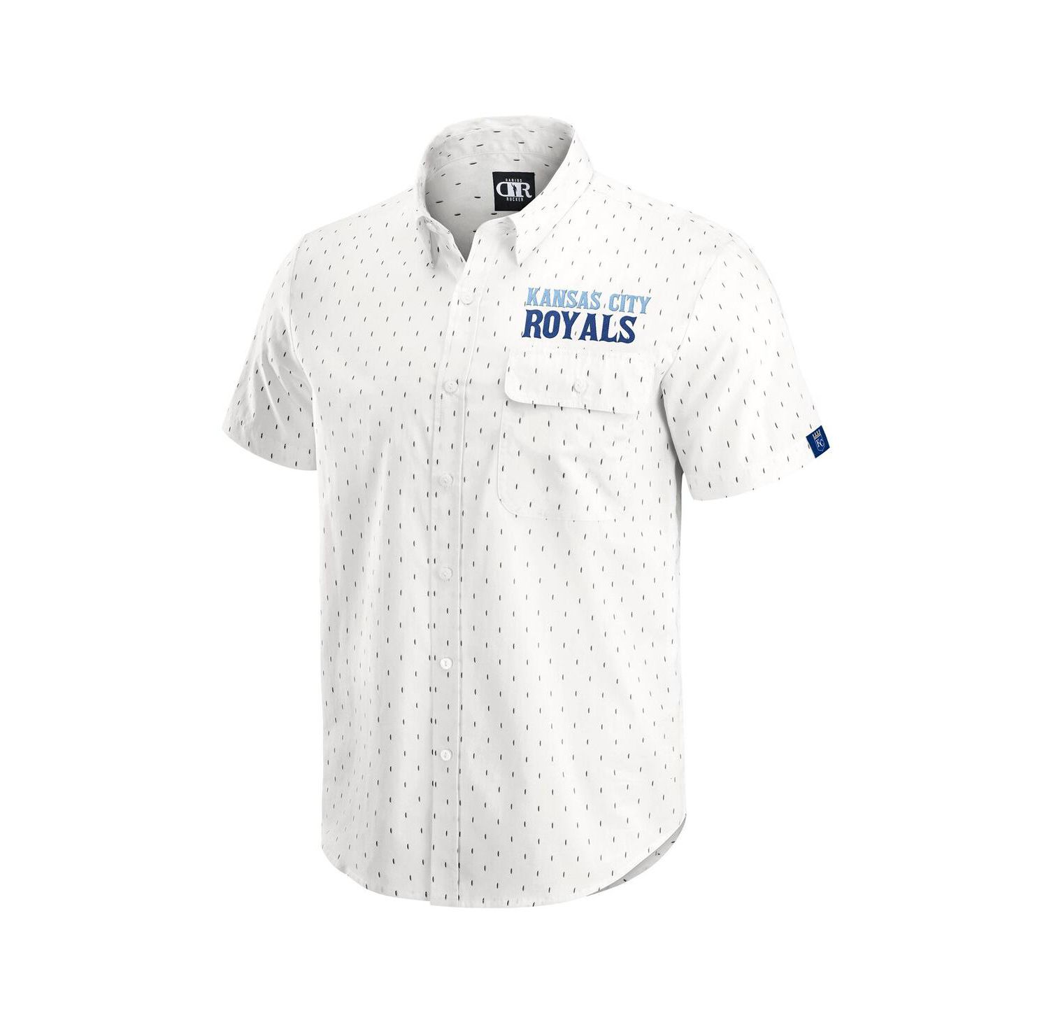 Darius Rucker Collection by Men's Cream Kansas City Royals Printed Button-Down Shirt