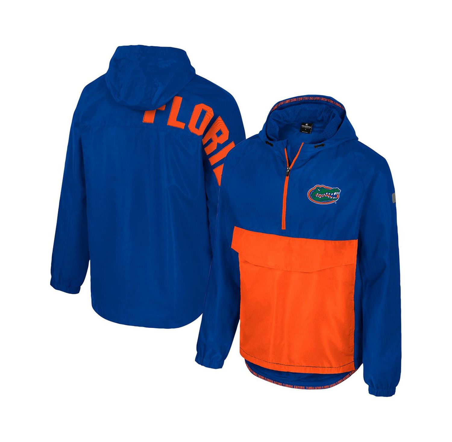 Men's Royal Florida Gators Reloaded Anorak Half-Zip Jacket