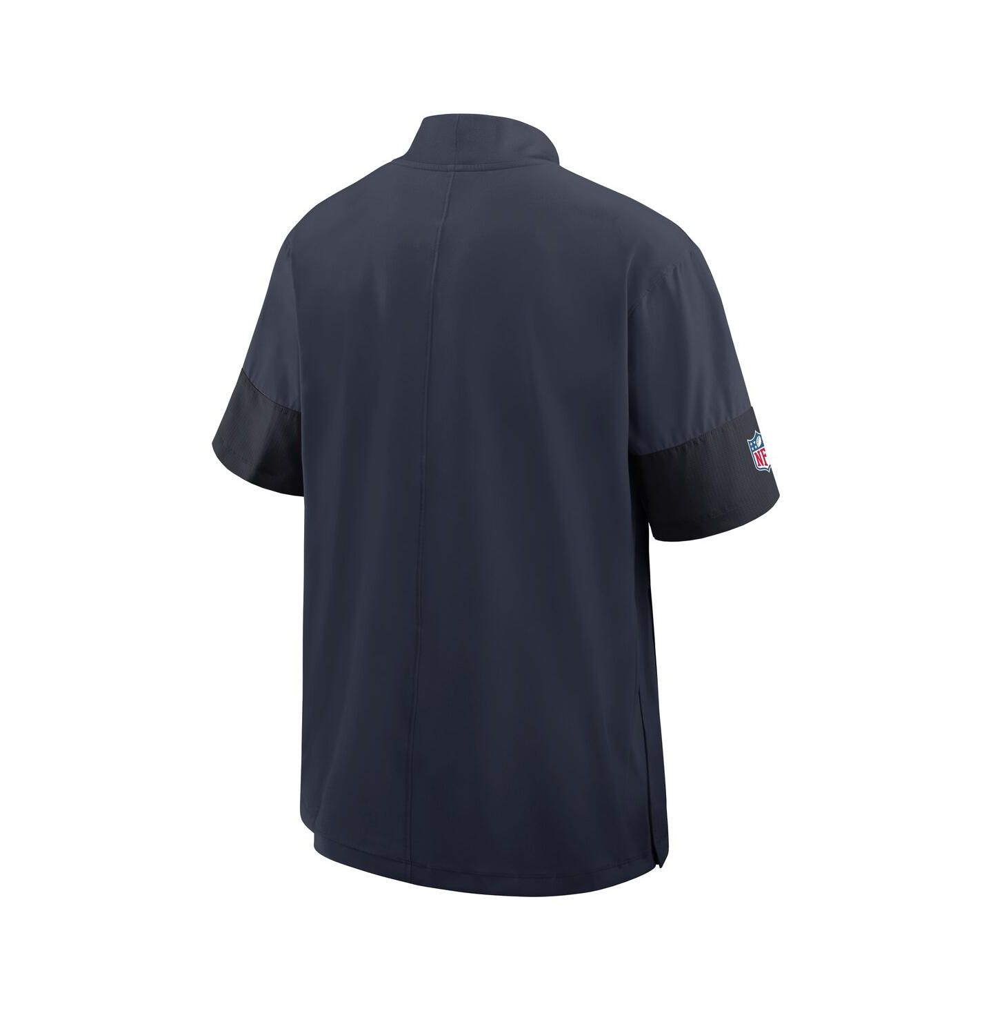Мужская куртка Nike Navy Chicago Bears Sideline Short Sleeve Quarter-Zip Performance Coach — фото 3