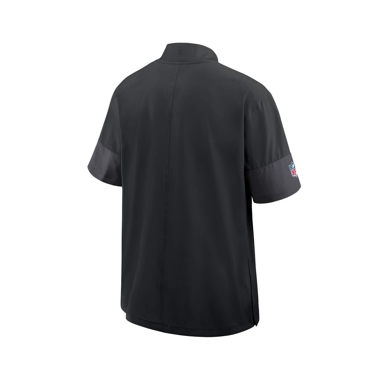 Men's Black Cincinnati Bengals Sideline Short Sleeve Quarter-Zip Performance Coach Jacket