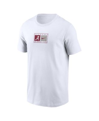 Men's White Alabama Crimson Tide Campus Logo Swoosh T-Shirt