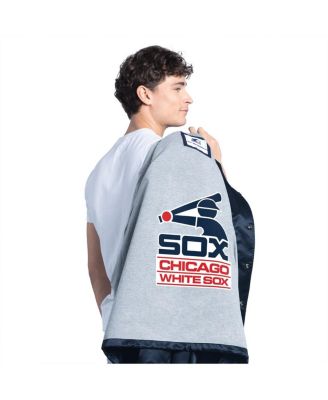 Men's Navy Chicago White Sox Cooperstown Collection Point Man Full-Snap Coaches Jacket