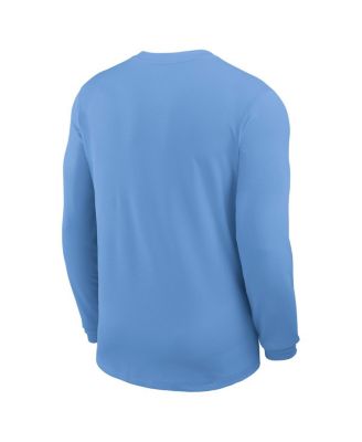 Men's Carolina Blue North Carolina Tar Heels 2025 Sideline Coach UV Performance Long Sleeve T-Shirt