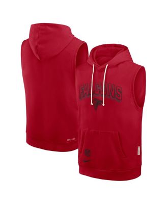 Nike - Men's Red Atlanta Falcons Sideline Performance Sleeveless Pullover Hoodie