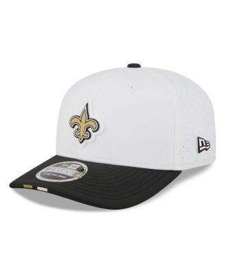 New Era - Men's White/Black New Orleans Saints 2025 NFL Training Camp 9SEVENTY Adjustable Hat