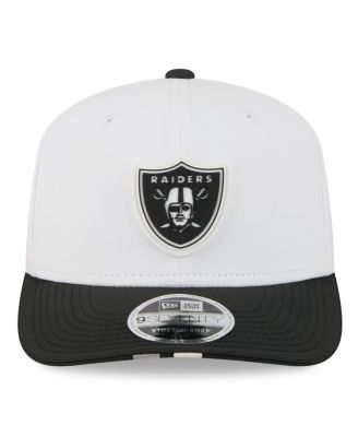 Men's White/Black Las Vegas Raiders 2025 NFL Training Camp 9SEVENTY Adjustable Hat