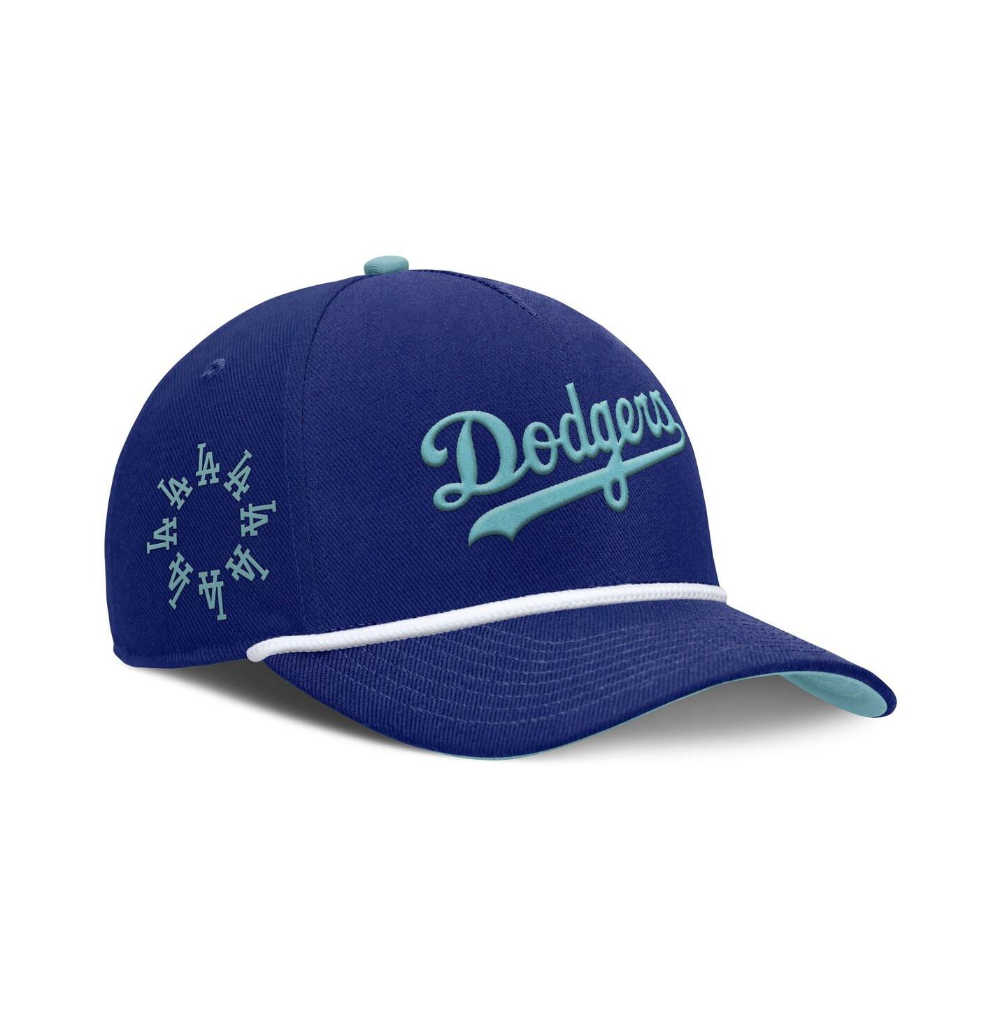 Мужская кепка Nike Royal Los Angeles Dodgers Father's Day Rise Adjustable Hat — фото 1