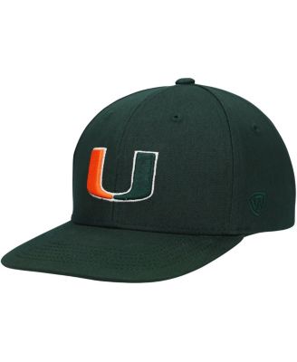 Top of the World - Big Boys and Girls Green Miami Hurricanes Victory Stretch-Snap Adjustable Hat