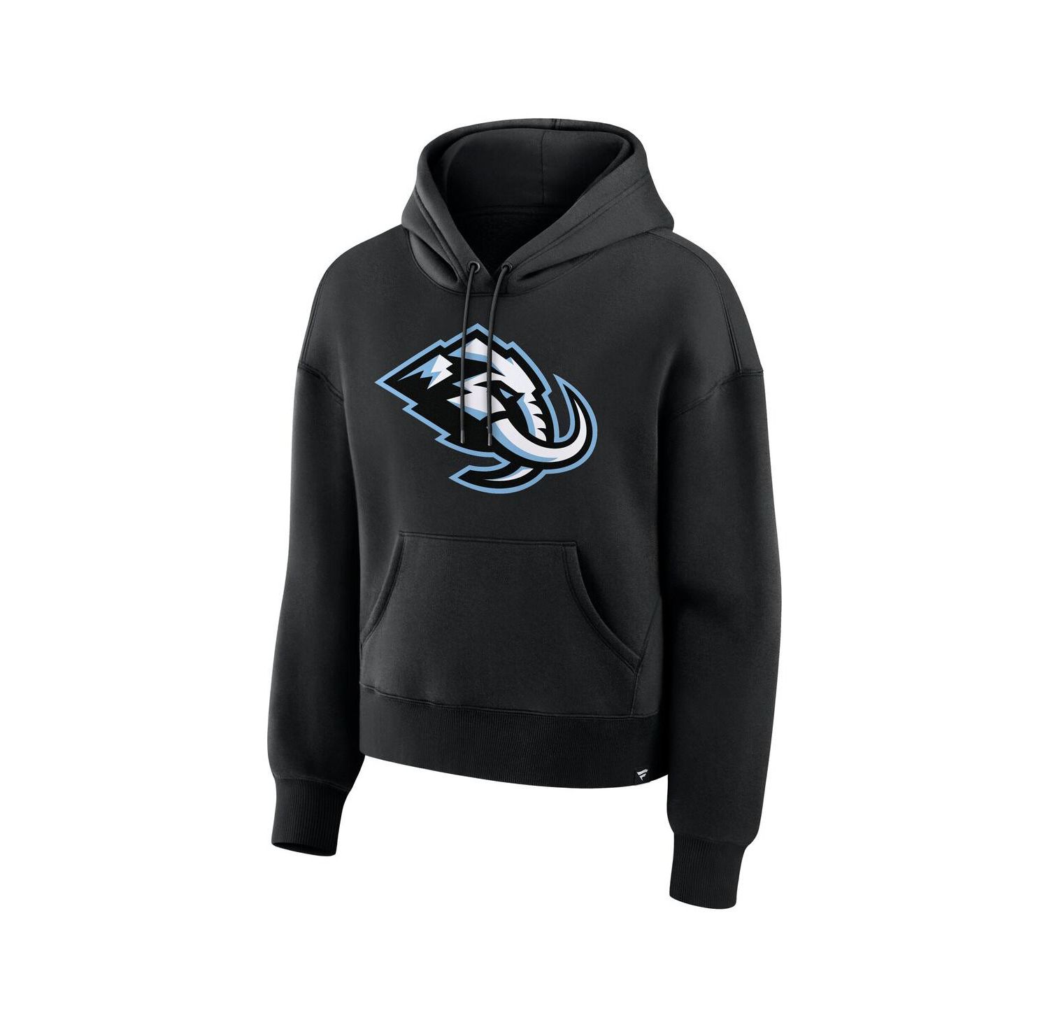 Women's Black Utah Mammoth Primary Logo Legacy Fleece Pullover Hoodie