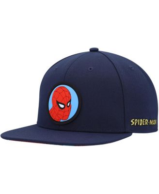 Marvel - Big Boys and Girls Navy Spiderman Comic Snapback Hat