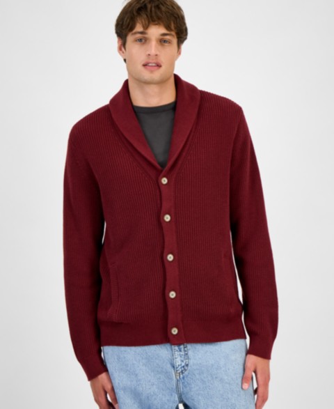 Мужские Sun + Stone Men's Alvin Cardigan Sweater