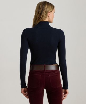 Ribbed Turtleneck Sweater