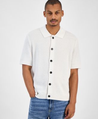 Men's Short-Sleeve Cardigan