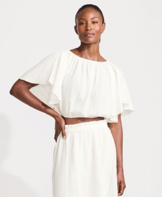 Dolman Sleeve Crop Top Maxi Skirt Swim Cover Up Matching Set
