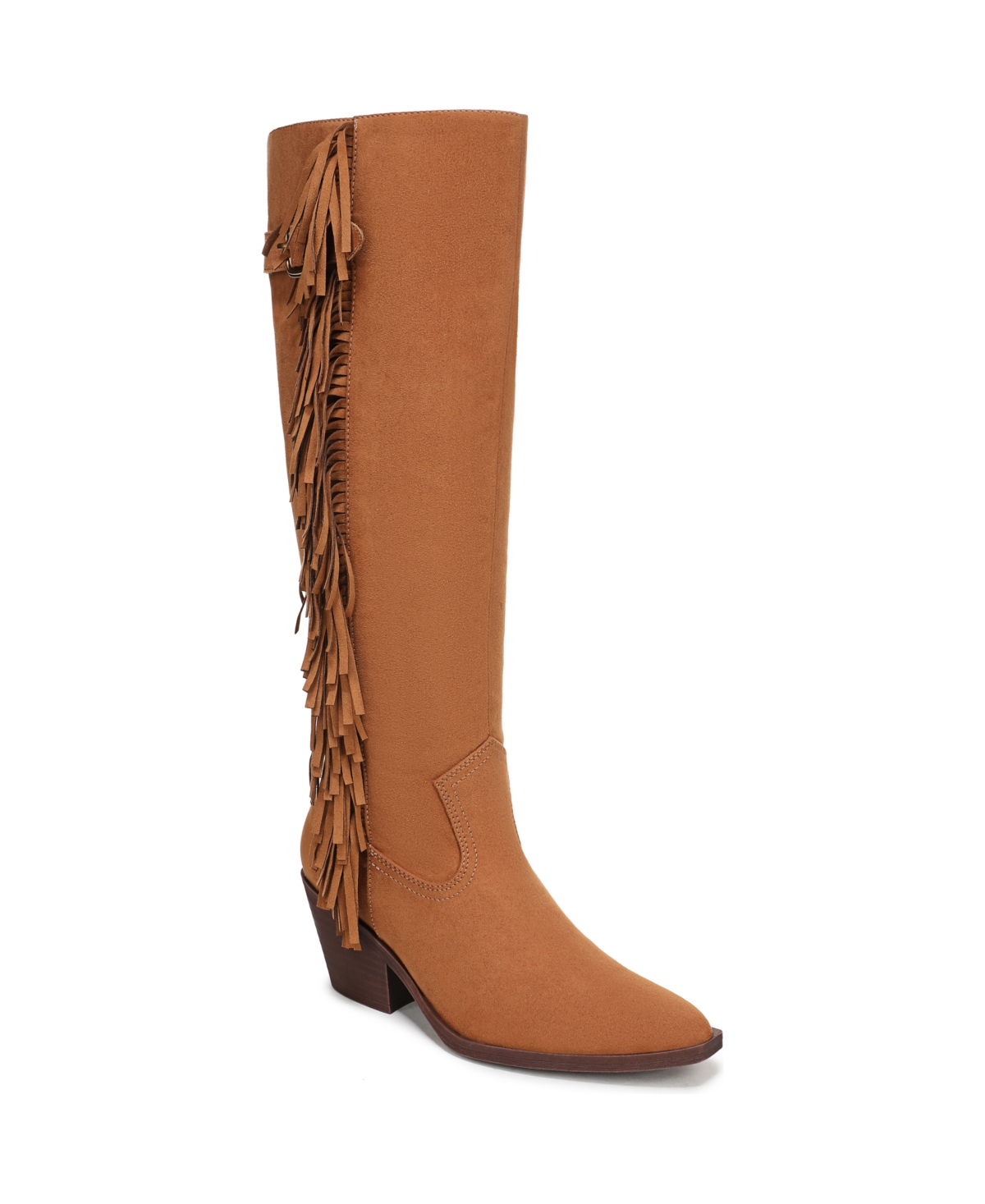 Women's Farrah Western Fringe Knee High Boots - Ginger Brown