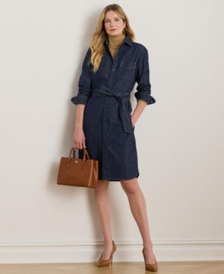 Lauren Ralph Lauren - Women's Belted Denim Shirtdress