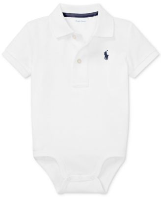 Baby Boys Cotton Polo Bodysuit