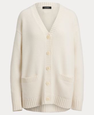 Women's Wool-Blend V-Neck Cardigan