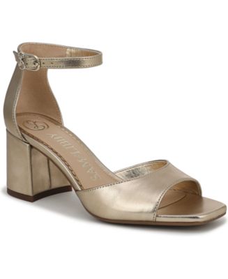 Sam & Libby Leanne Women's Dress Sandals Soft Gold : 8.5 M, Synthetic