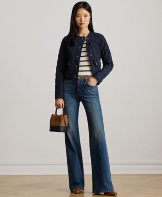 Women's Diamond Cropped Quilted Jacket