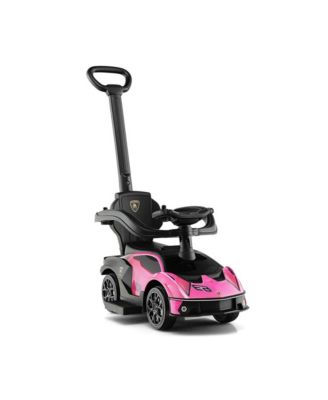 3-in-1 Licensed Lamborghini Ride on Push Car with Handle Guardrail