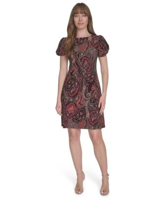 Tommy Hilfiger - Women's Jersey Paisley-Print Shift Dress