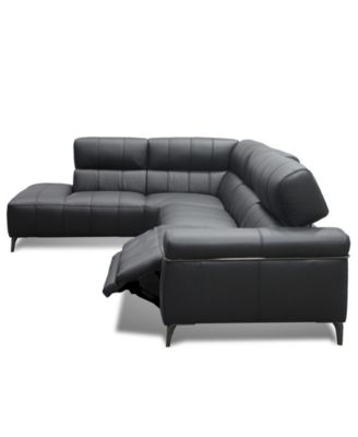 Wyndill 2-Pc. Leather Sectional with 1 Power Recliner, Exclusively at Macy's