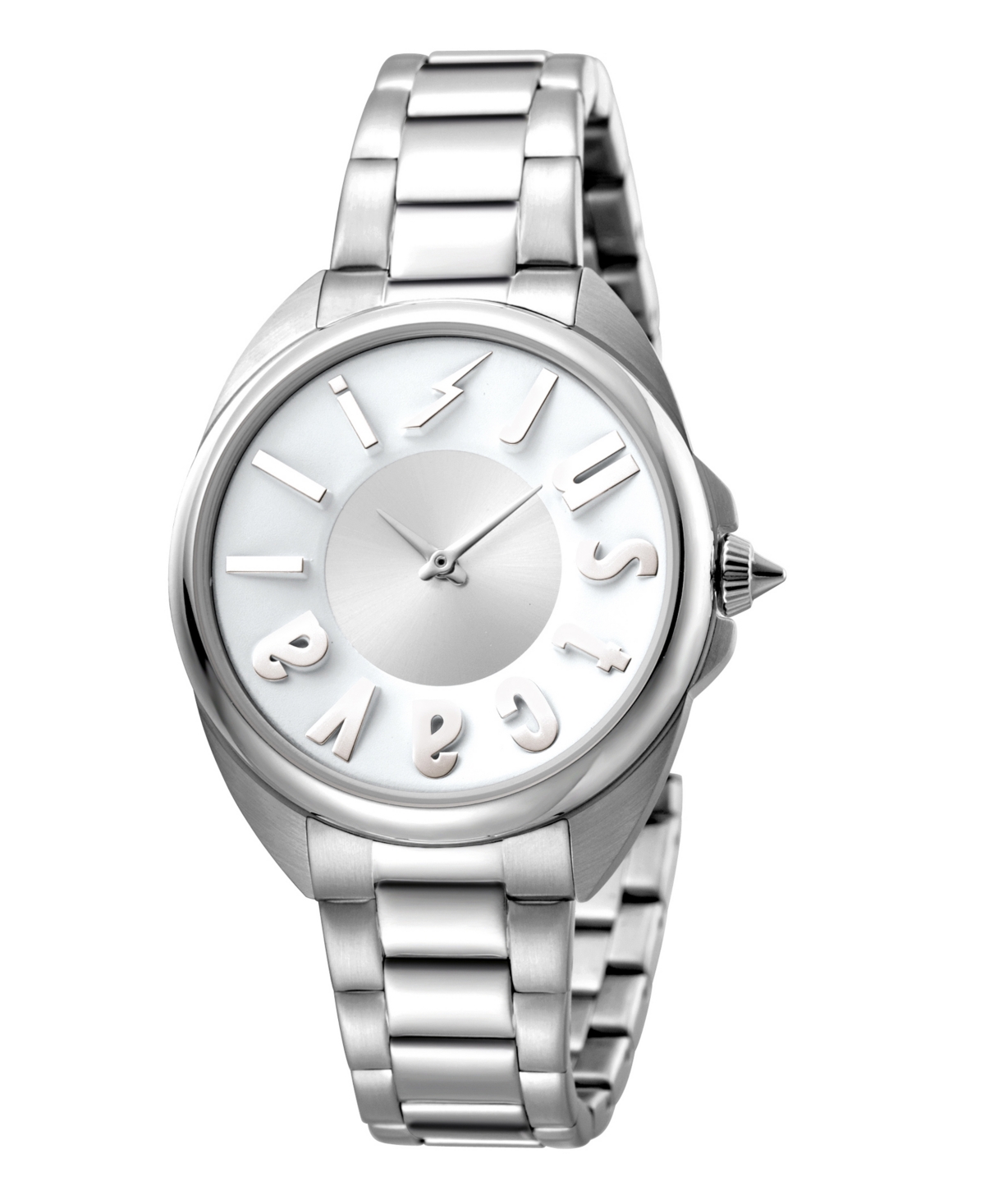 Women's Silver Stainless Steel Bracelet Watch, 34mm - Silver