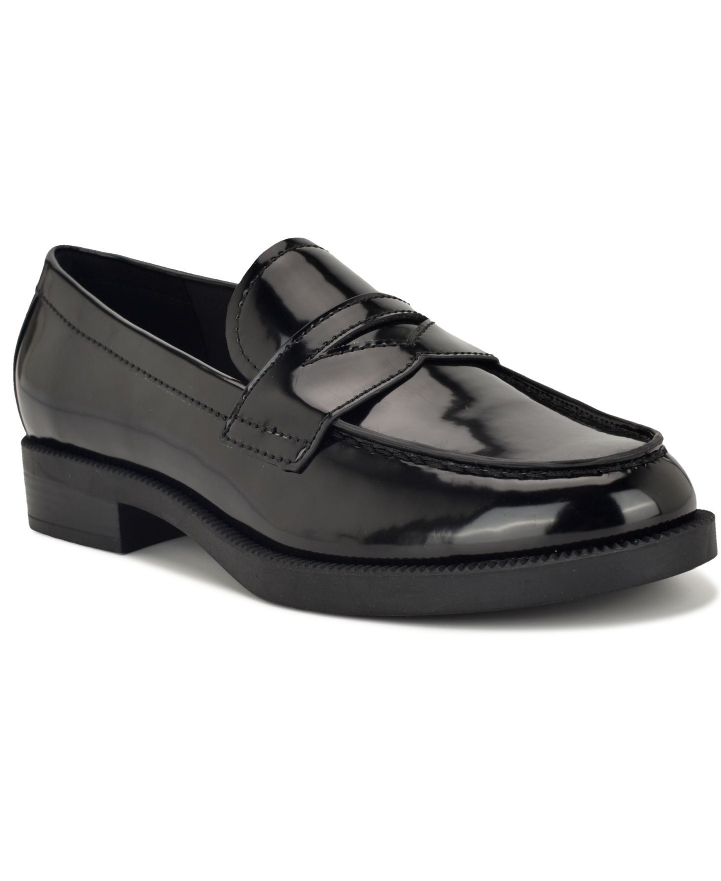 Женские туфли Nine West Berg Slip-On Penny, цвет: Чёрный лаковый — фото 1