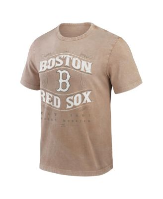 Darius Rucker Collection by Men's Tan Boston Red Sox Sun Faded T-Shirt