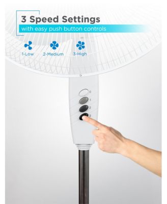 18 Inch Oscillating Pedestal Fan with 3 Speed Settings for Home and Office Air Fan