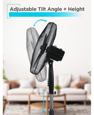 18-Inch Pedestal Fan, Oscillating Fan for Home and Office, with 3 Speed Settings