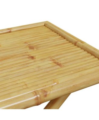 Folding Patio Table 43.3"x21.7"x29.5" Bamboo