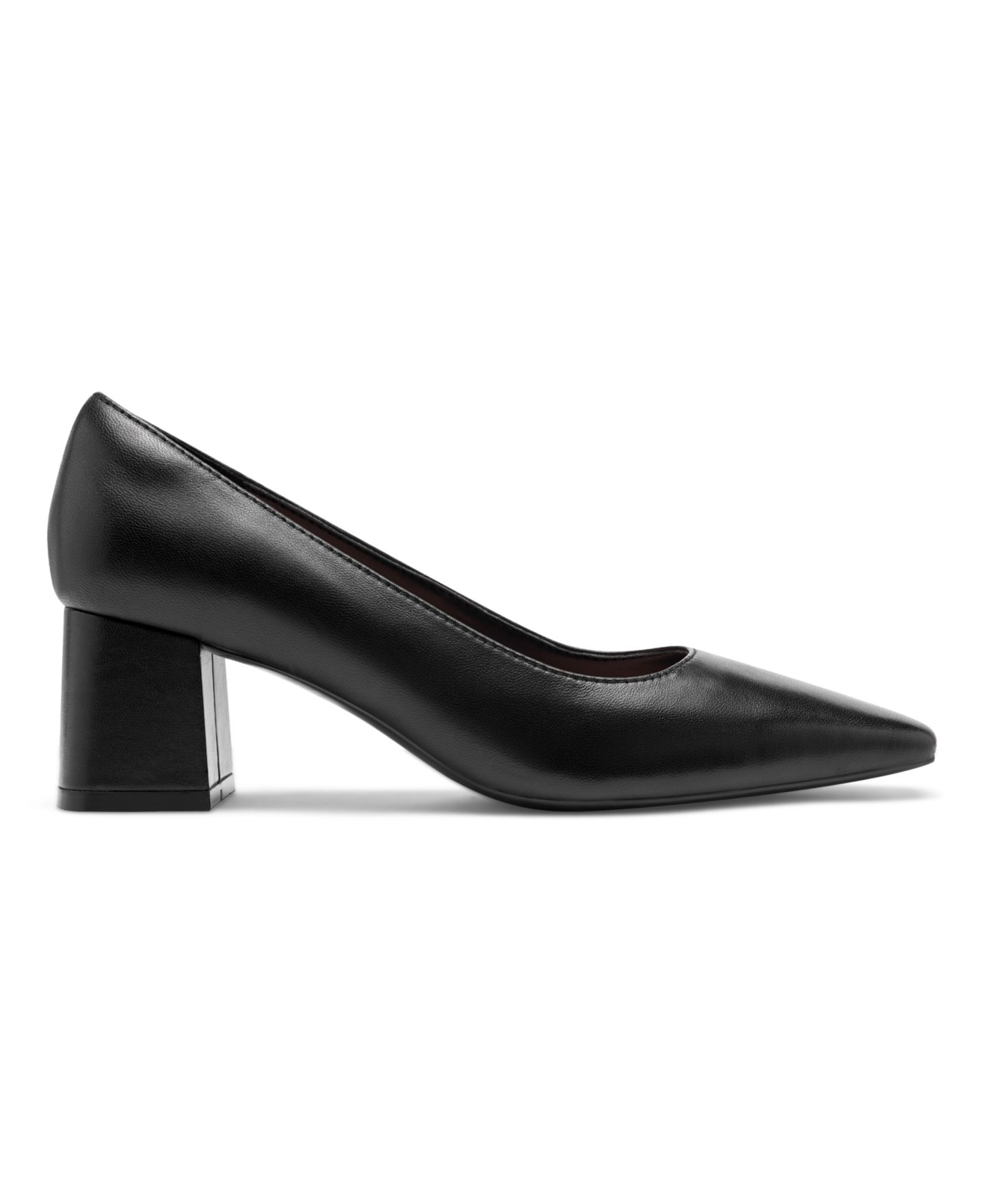 Женские туфли Easy Spirit Dorian eFlex Block Heel Pumps, цвет: Чёрный кожаный — фото 2