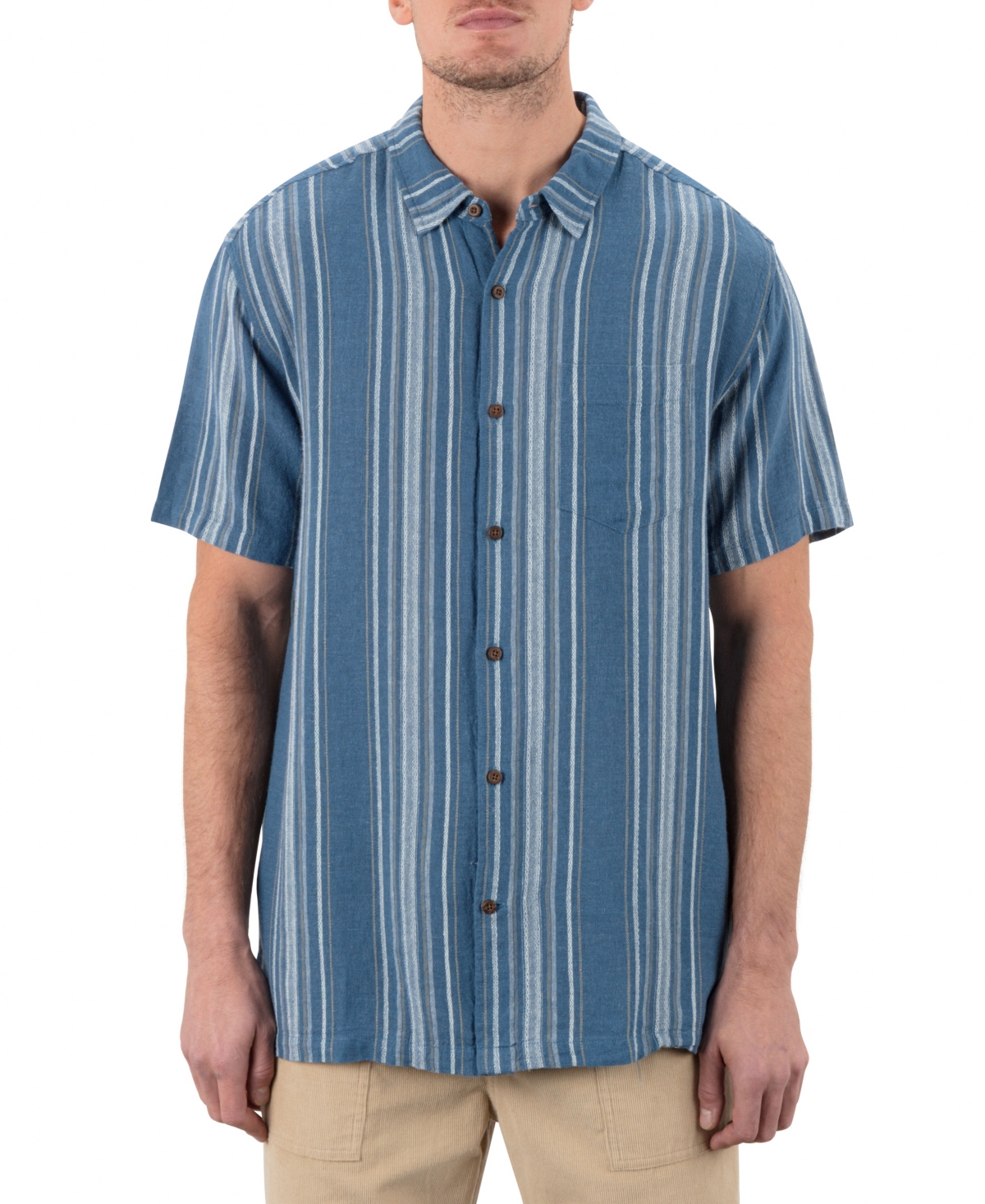 Men's Oceanside Short Sleeve Shirt - Thunder berry