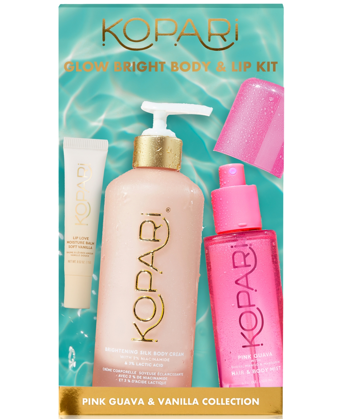 Kopari Beauty 3-pc. Glow Bright Body & Lip Set In Transparent