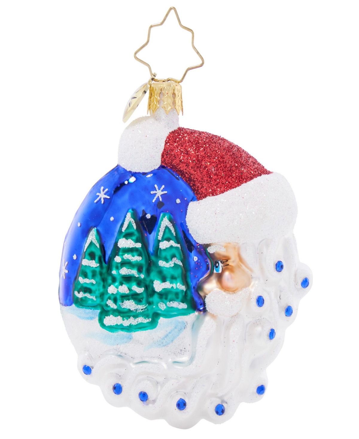 Christopher Radko Christmas Village Santa Gem Ornament In Multi
