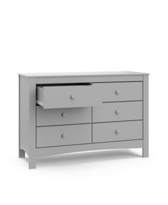 Noah 6 Drawer Double Dresser (Pebble Gray)