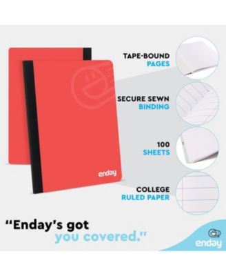 Composition Notebooks College Ruled Paper, Pink Hard Cover Composition Notebook, Premium Lined Composition Books, 100 Sheets Ruled Notebook