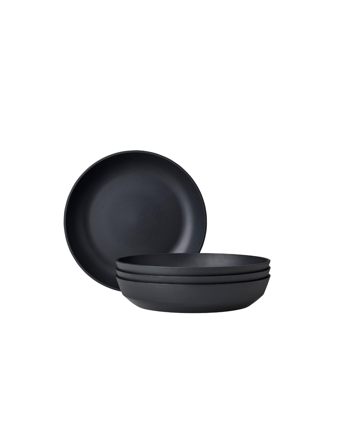 Silueta 4-Pc. Deep Plate Set, Service for 4 - Nordic sage