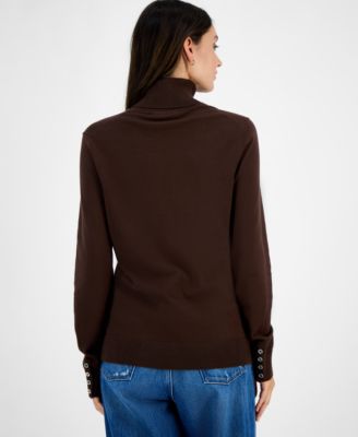 Women's Cotton Turtleneck Sweater