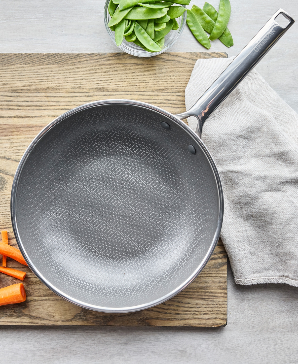 Greenpan Apex Hybrid Ceramic Nonstick 10" Frypan In Gray